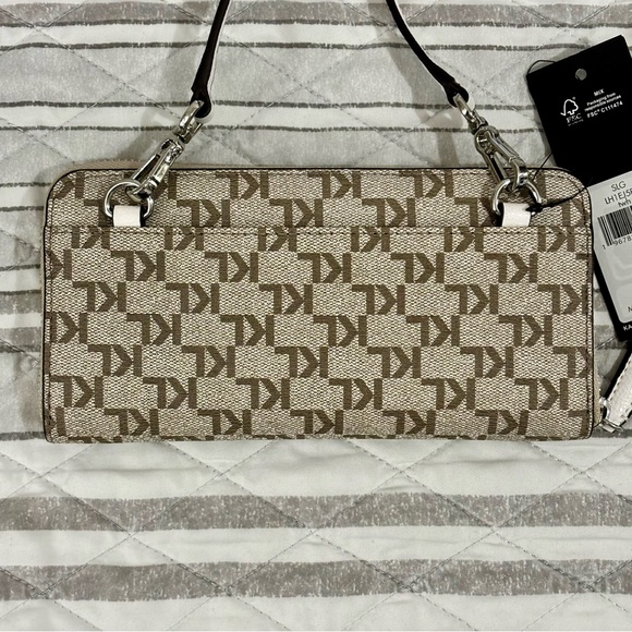 Karl Lagerfeld Paris SLG Crossbody Beige Taupe Handbag - Picture 3 of 15